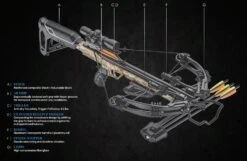 EK Archery HEX-400 Compound Crossbow 210lbs - Matrix Desert -Outdoor Hunting Shop HEX4002
