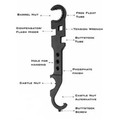 Rifleworks AR15/M4 Armorers Wrench Combo Tool -Outdoor Hunting Shop S4853