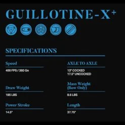 EK Archery Guillotine-X + Compound Crossbow - 185lbs - Black -Outdoor Hunting Shop cr 062bp01