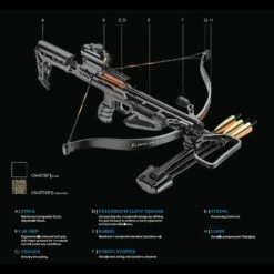 EK Archery Jag II Pro Recurve Crossbow - 175 Lbs - Black -Outdoor Hunting Shop cr 071bp2