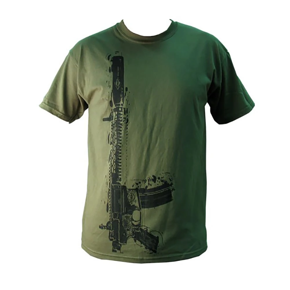 Yankee Hill Machine Green Vertical Rifle T-Shirt - Medium 1 Yankee Hill Machine Green Vertical Rifle T-Shirt - Medium