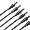 32 Inch Black White Mixed Carbon Arrows X 12