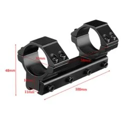 Rifleworks 1PC Medium Profile Airgun Mount W/Stop Pin, 30mm Dia -Outdoor Hunting Shop m1981