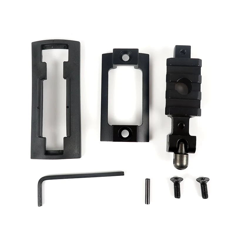 Rifleworks Picatinny Rail 3 Slot Bipod Adaptor W Swivel Stud 2 Rifleworks Picatinny Rail 3 Slot Bipod Adaptor W Swivel Stud - Image 2